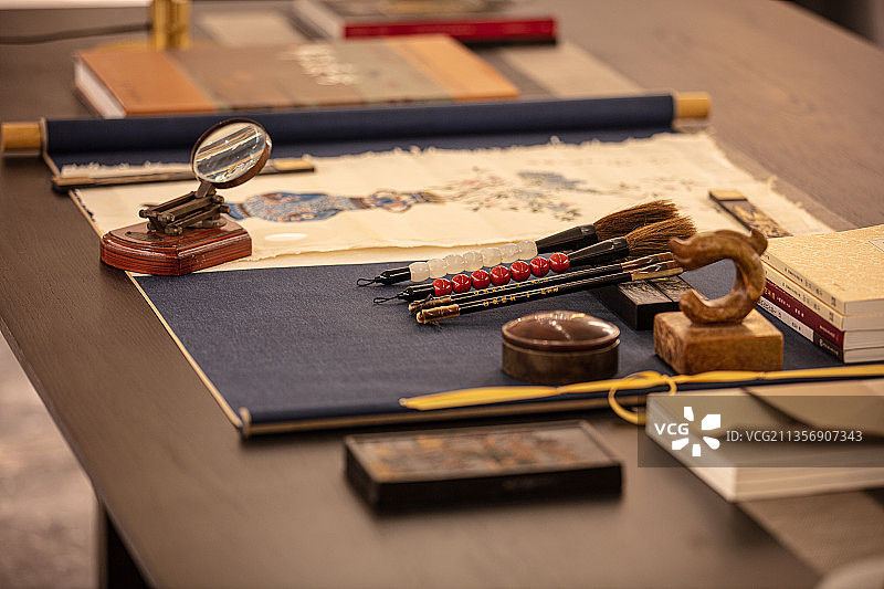 样板间内景书房图片素材