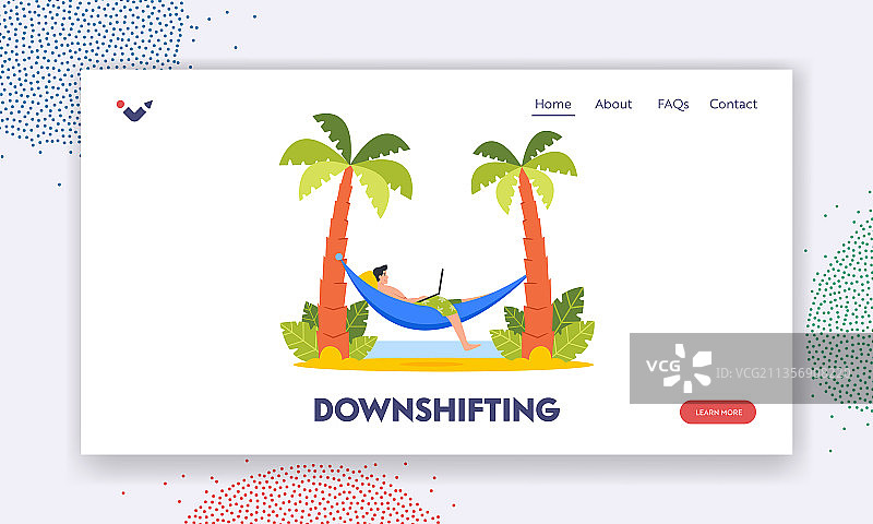 降档着陆页模板图片素材