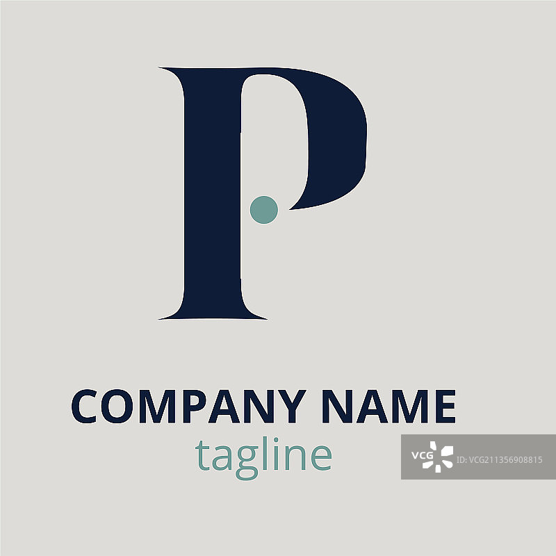 扁平设计Logo模板P图片素材