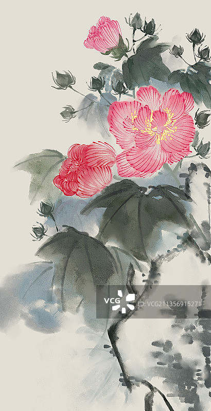 十月芙蓉图片素材