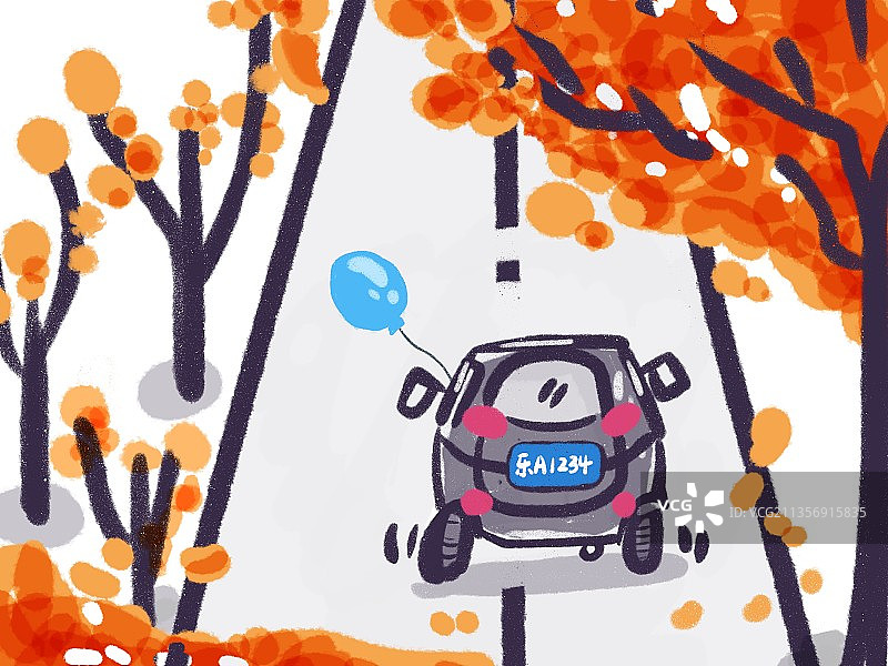 秋天 橘黄 出行图片素材