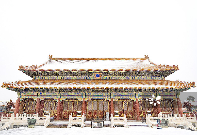 雪中的慈宁宫图片素材