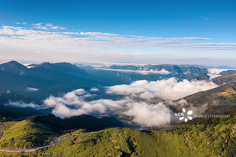 神农架神农顶云海夕照图片素材