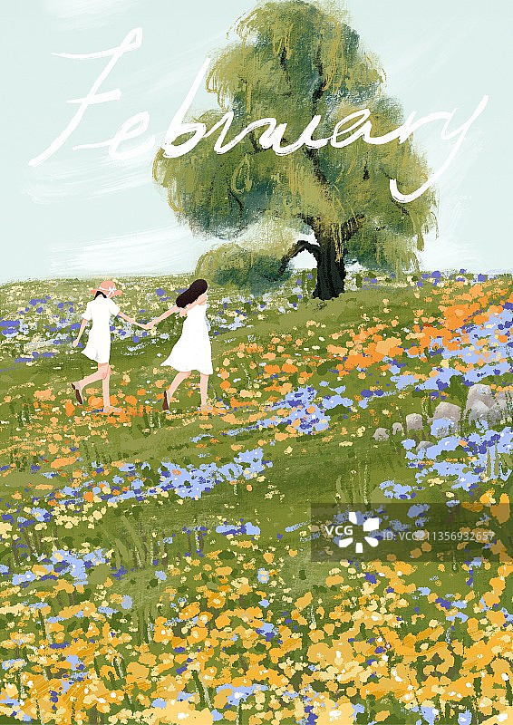 四季系列之二月图片素材