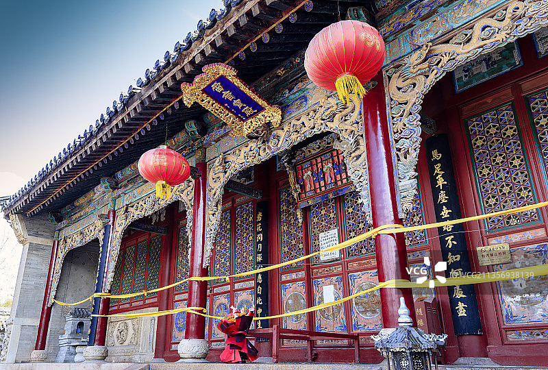 五台山，佑国寺，雷音宝殿。图片素材