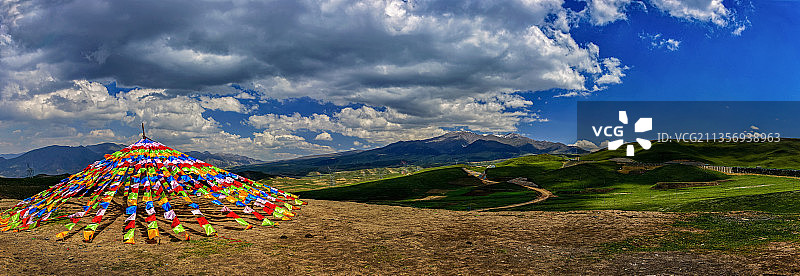 青海日月山景区图片素材