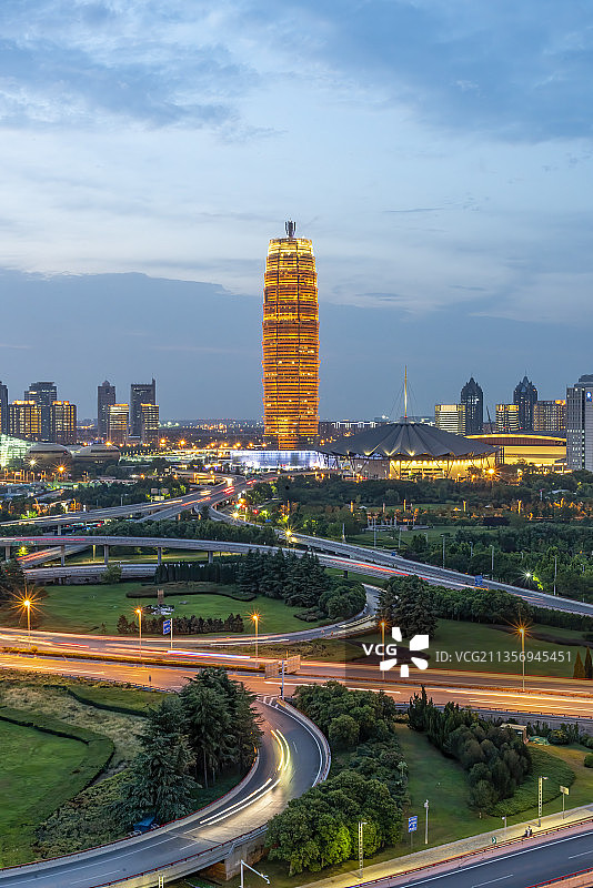 郑州东区商业中心 千玺广场 金融图片素材