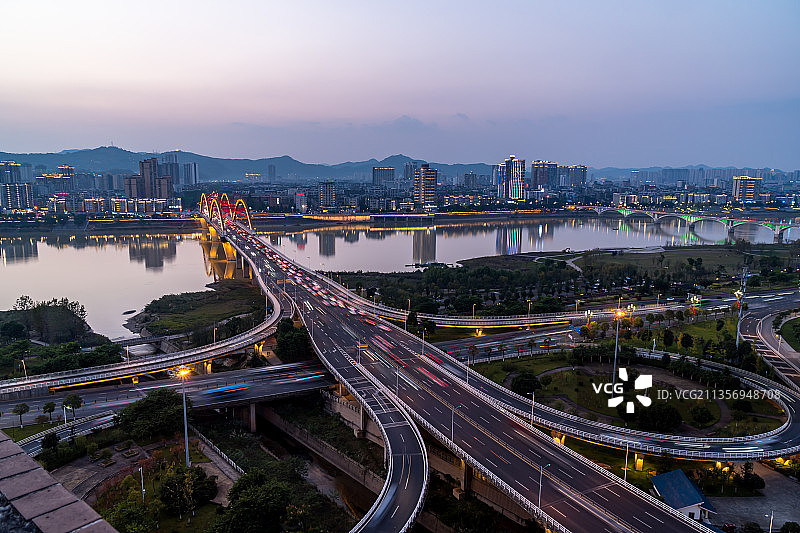 南充下中坝大桥图片素材