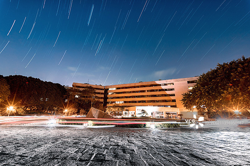 时光广场星轨图片素材