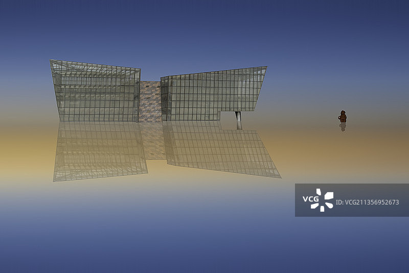 建筑，对称图片素材