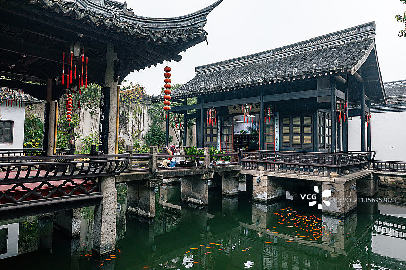 浙江绍兴鲁迅故里朱家花园图片素材