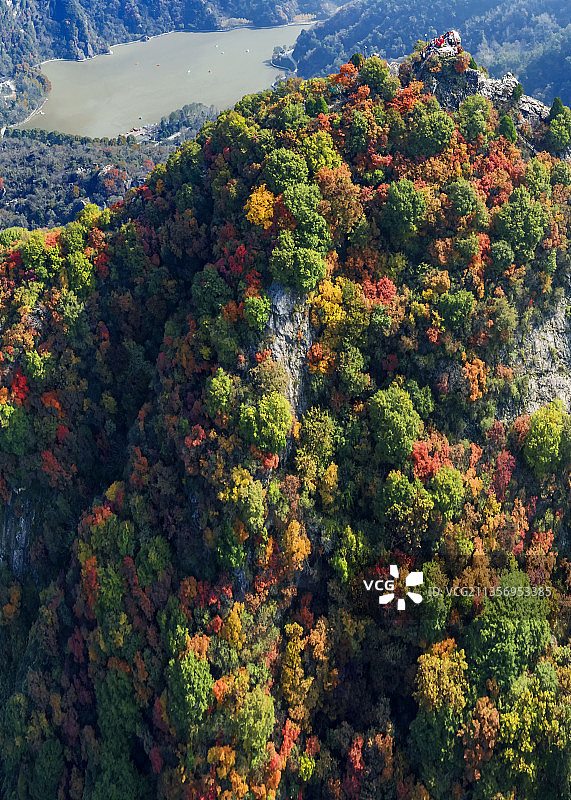 秦岭翠华山秋色图片素材