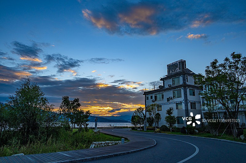 洱海S湾图片素材