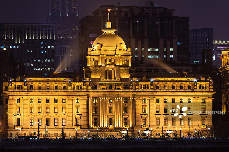 上海外滩汇丰银行大楼图片素材