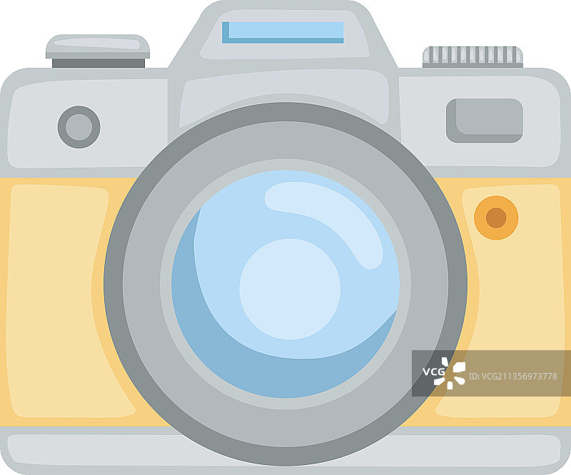黄色老式相机图片素材