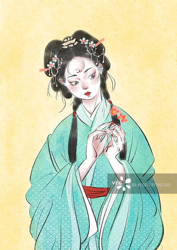 古风女孩图片素材