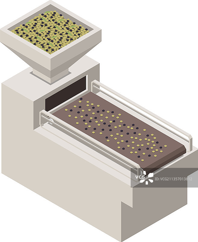 橄榄油生产机器组成图片素材