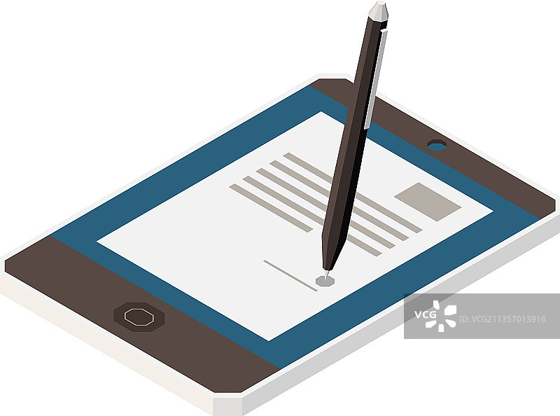 电子合同签署组合图片素材