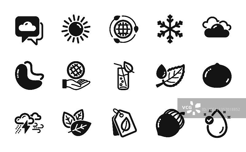 橡子维生素E与天气素材图片素材