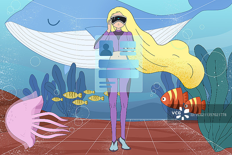 虚拟现实之海底世界图片素材