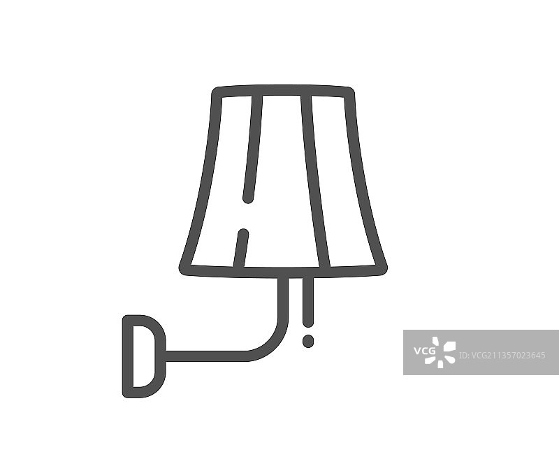 壁灯线条图标图片素材