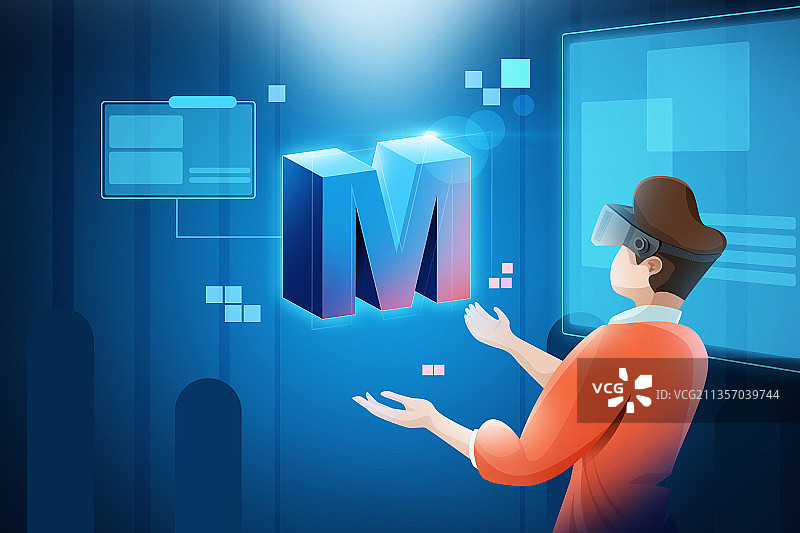 未来科技vr元宇宙虚拟现实图片素材