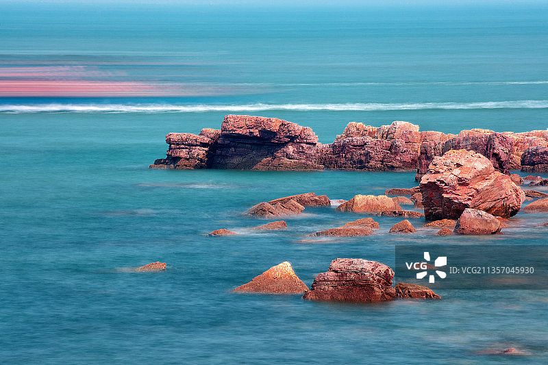 中国神话中的海外仙山 山东蓬莱实在太美了图片素材