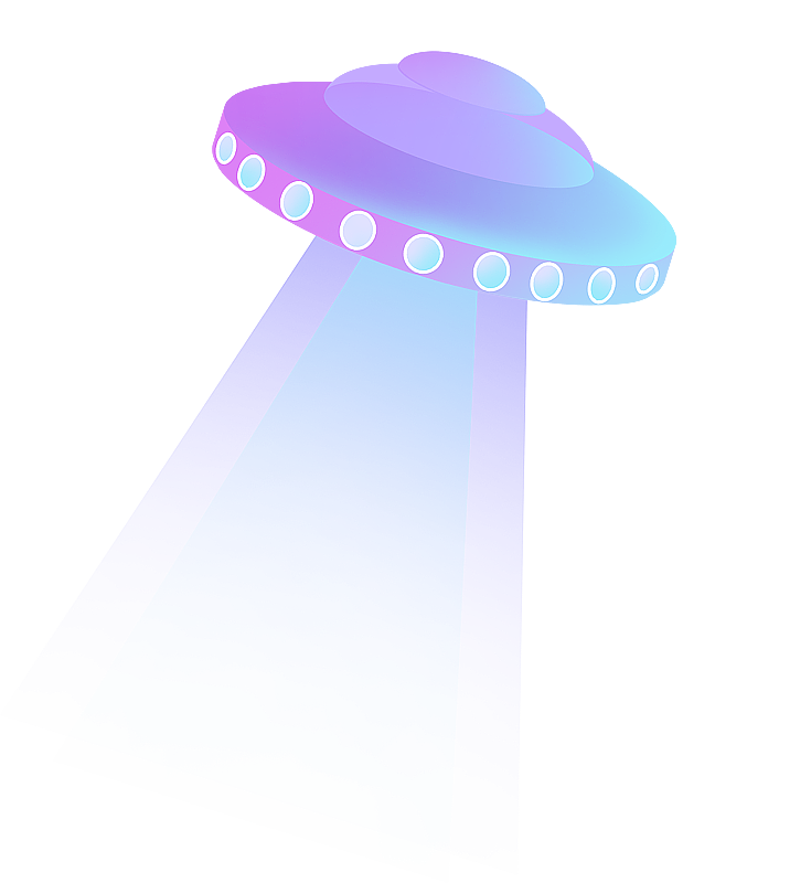 蓝色未来感宇宙飞行器图片素材
