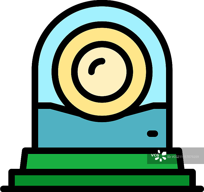 家庭会议摄像头图标彩色轮廓图片素材