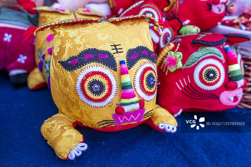 手工艺品布老虎局部图片素材