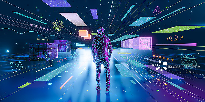 AI主题科技元素插画图片素材