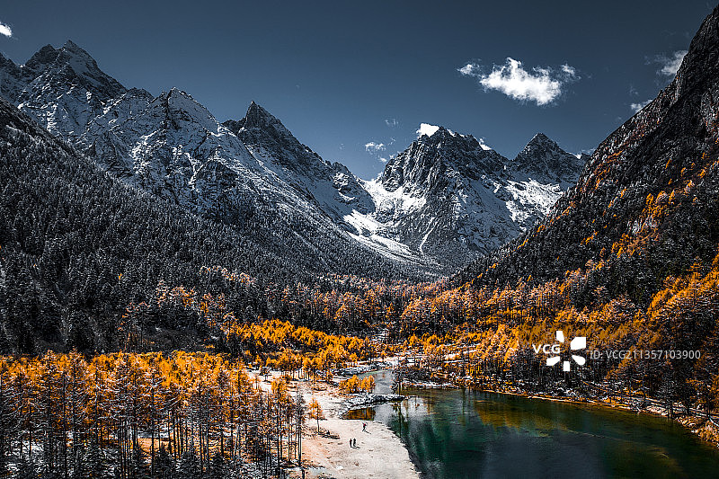 毕棚沟秋色图片素材