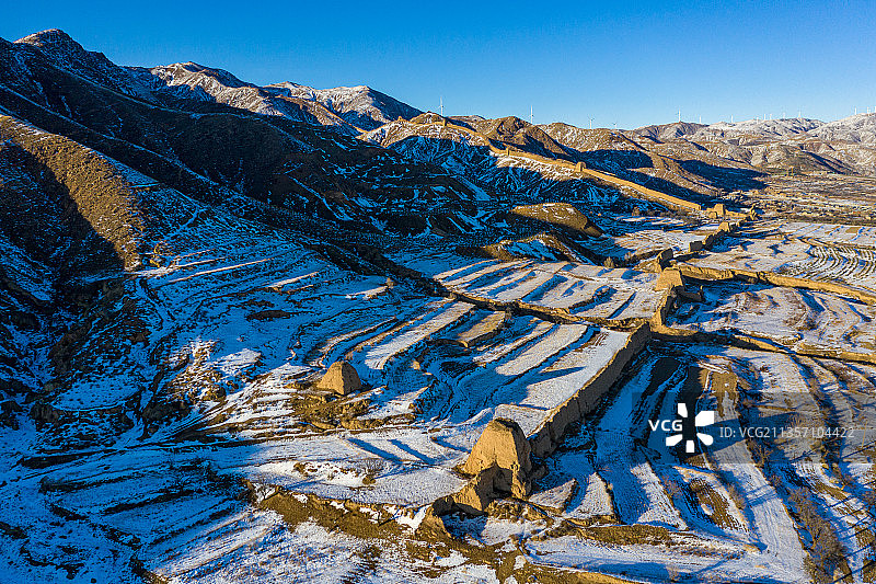 大同，李二口长城图片素材