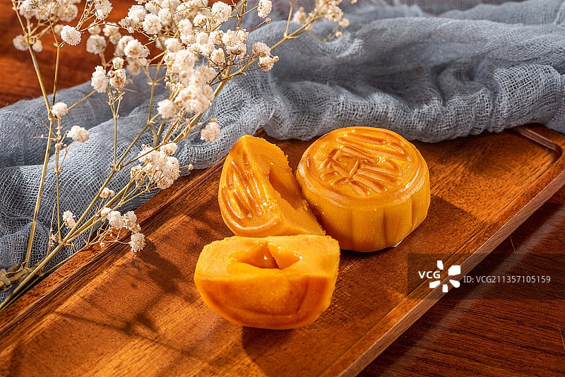 流心月饼图片素材