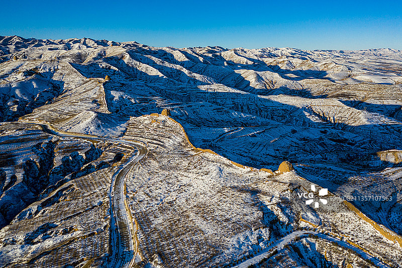 大同，新平堡长城图片素材