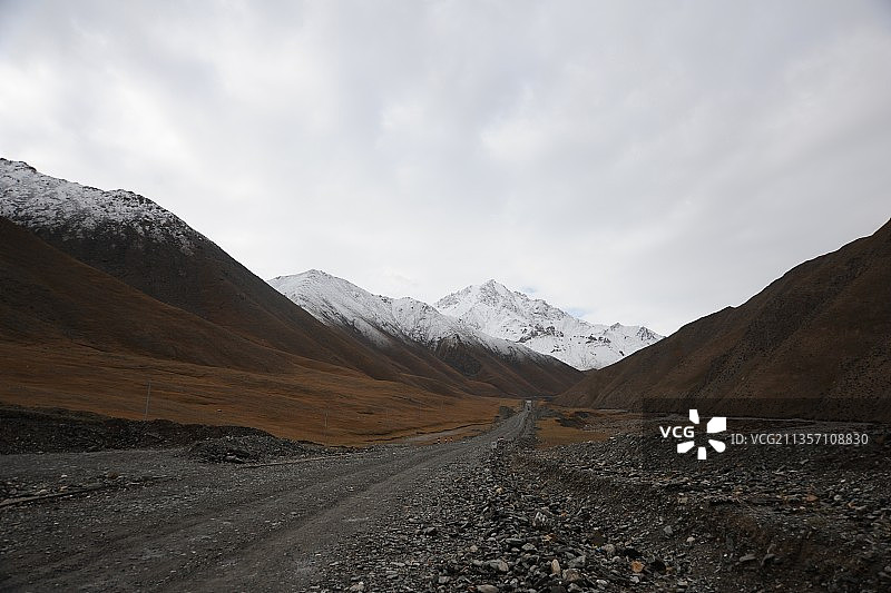 甘肃八一冰川雪景图片素材
