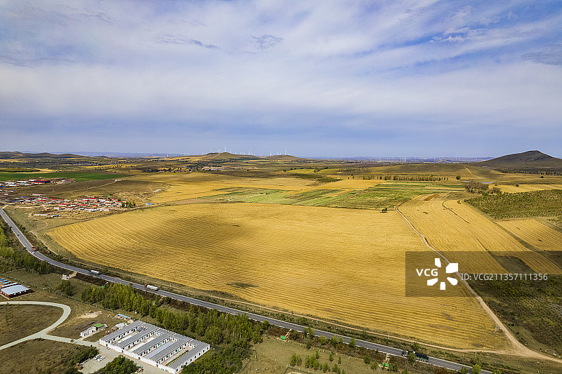 河北坝上草原大汗行宫风光图片素材