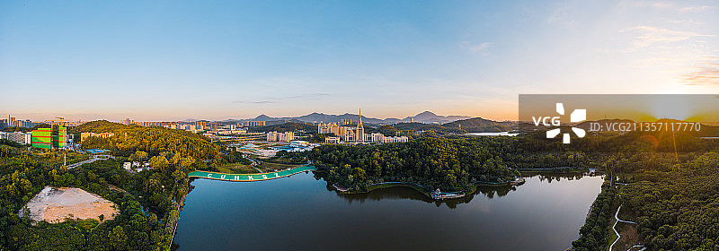 深圳龙岗北理莫斯科大学航拍图片素材