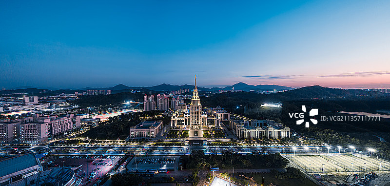 深圳龙岗北理莫斯科大学航拍图片素材