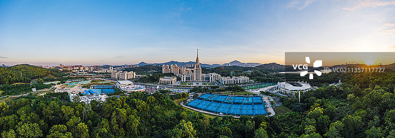 深圳龙岗北理莫斯科大学航拍图片素材