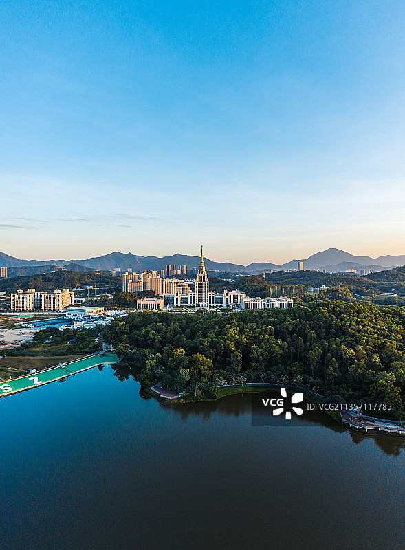 深圳龙岗北理莫斯科大学航拍图片素材