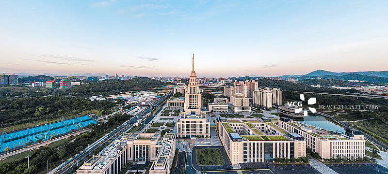 深圳龙岗北理莫斯科大学航拍图片素材