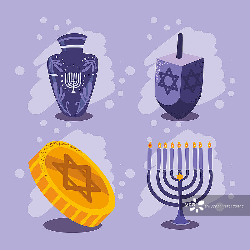 四个光明节物品图片素材