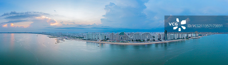 北海黄金北岸全景图片素材