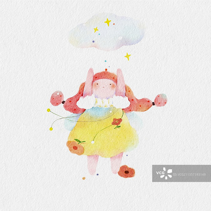 小女孩系列图片素材