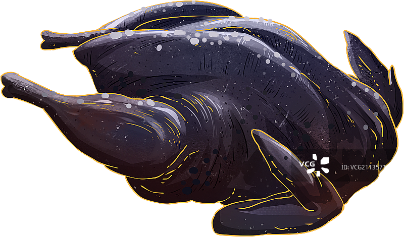 国潮食物乌鸡图片素材