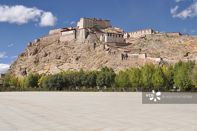 西藏江孜宗山古堡图片素材