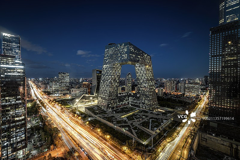 国贸将夜图片素材