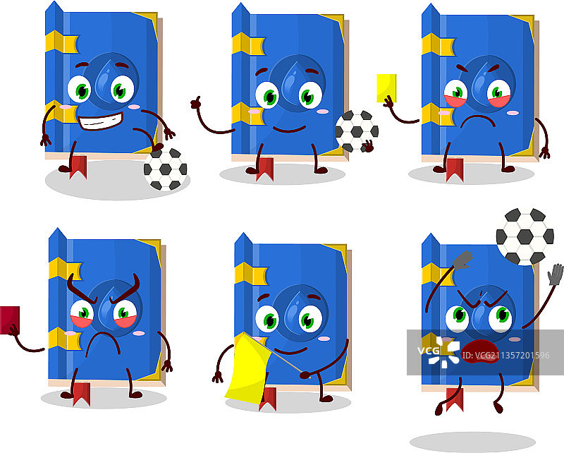 卡通魔法书角色工作图图片素材