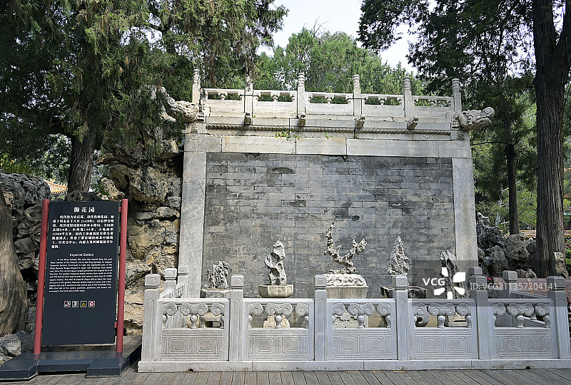 北京故宫紫禁城御花园风光图片素材